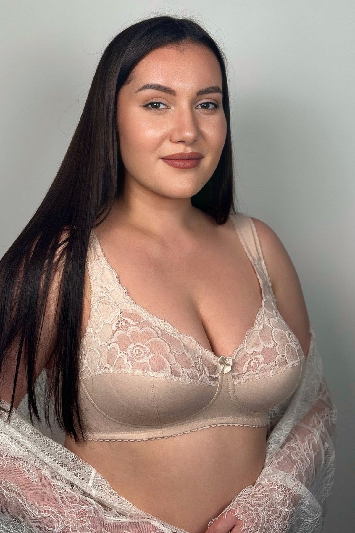 Мягкий бюстгальтер без косточек 161101 silver peony