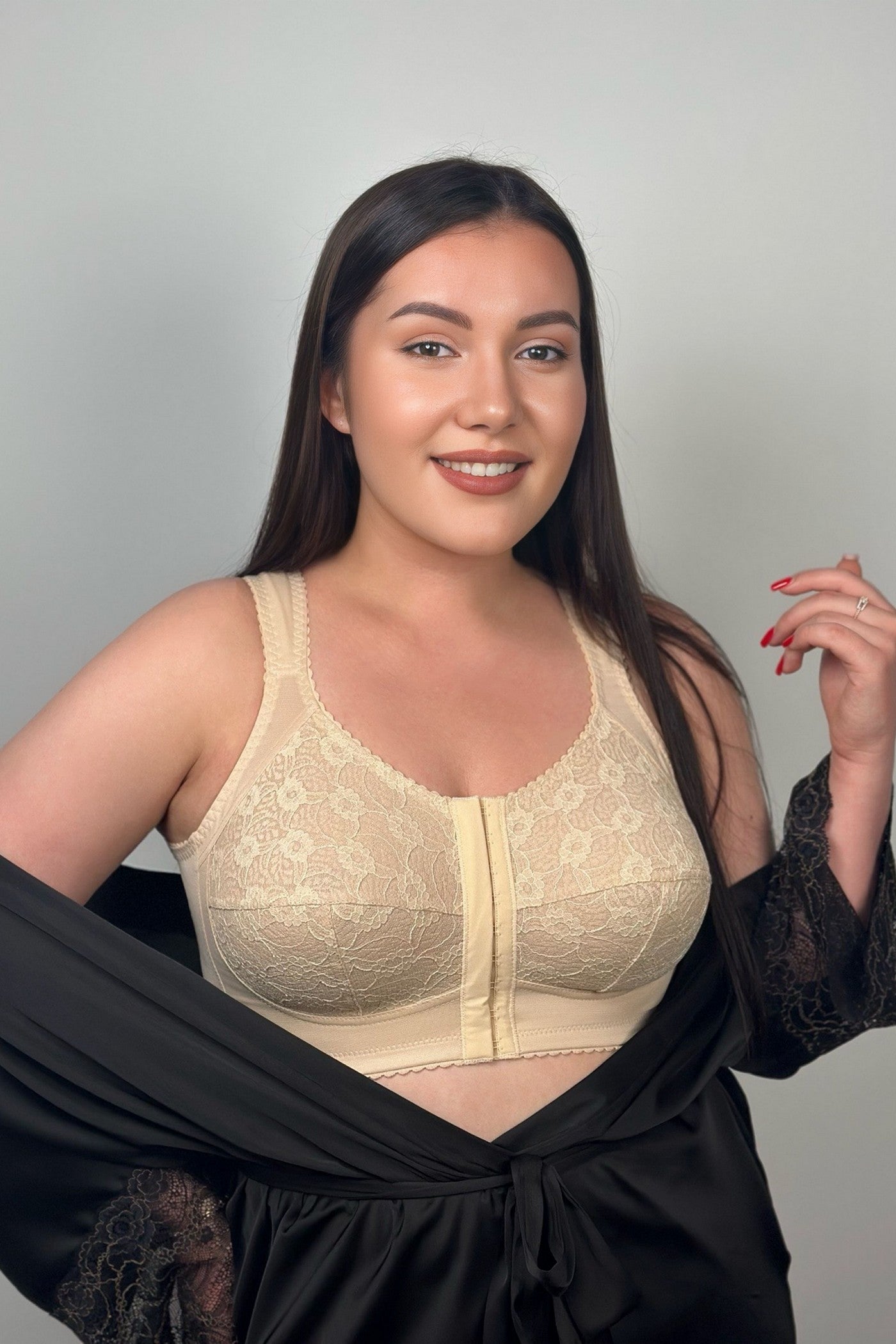 Бюстгальтер із застібкою спереду 171083 beige