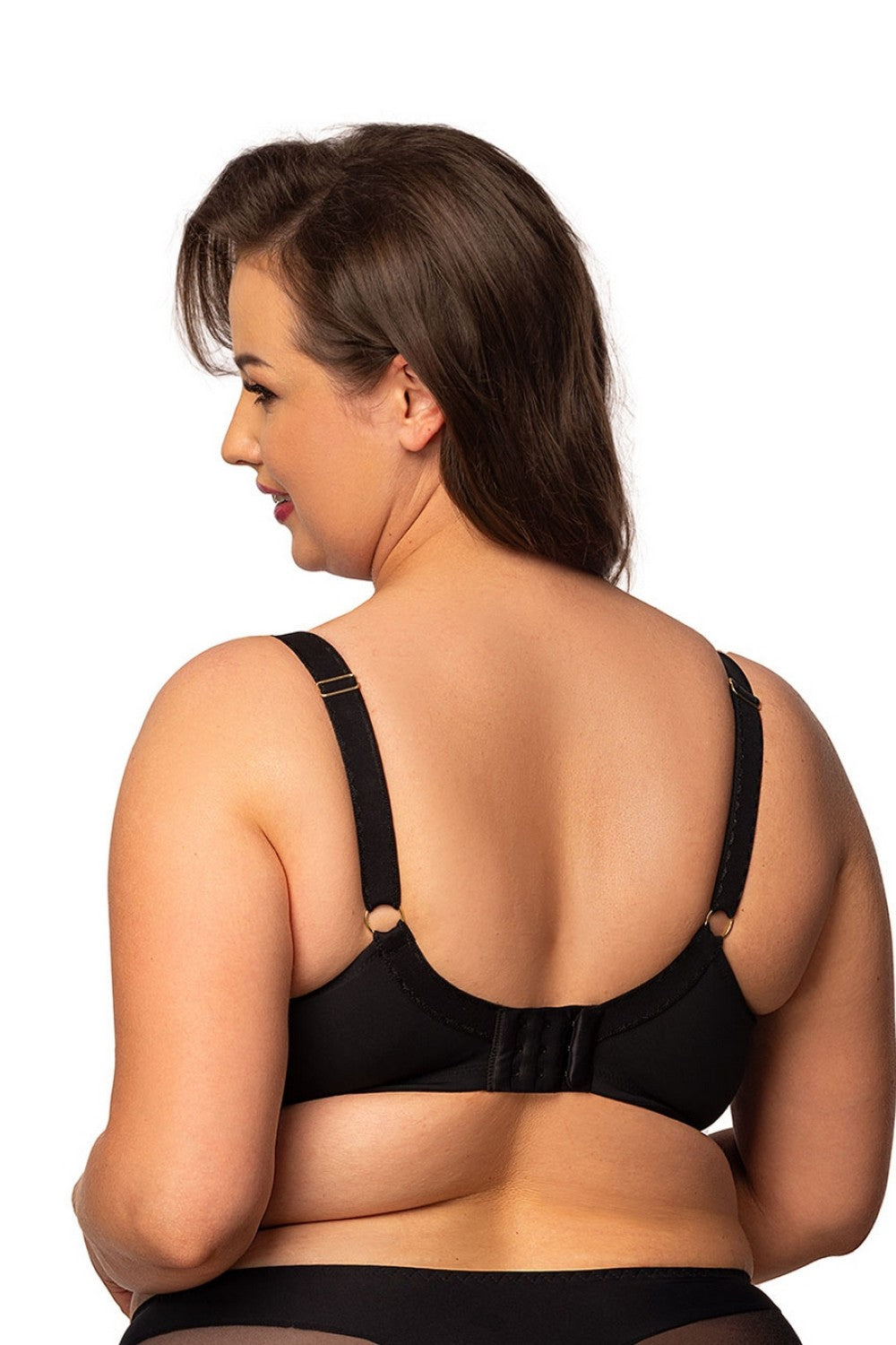 Мягкий бюстгальтер со стрепами 129-000 black/beige