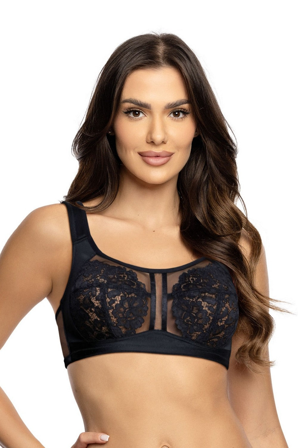 Бра-топ із мереживом 528-548 black