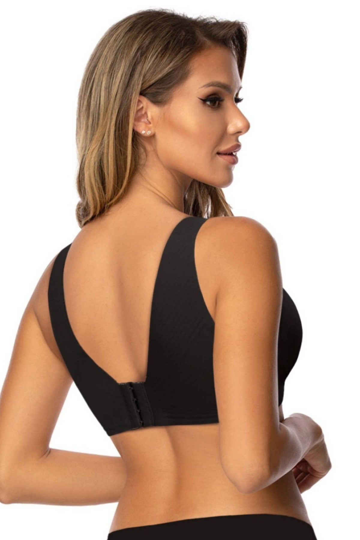 Бесшовный топ пуш-ап 952-000 black
