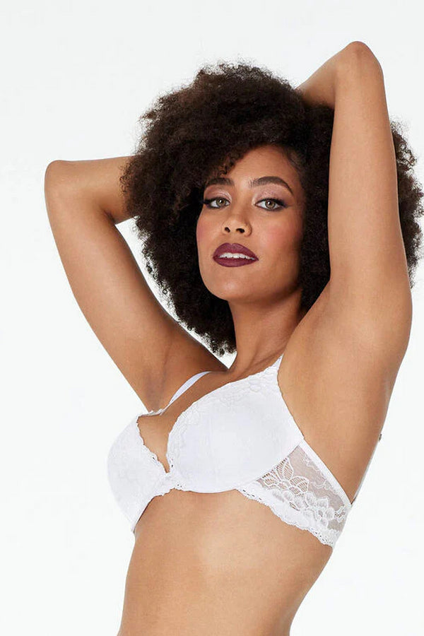 Кружевной бюстгальтер пуш-ап 804053 My Fit Lace white