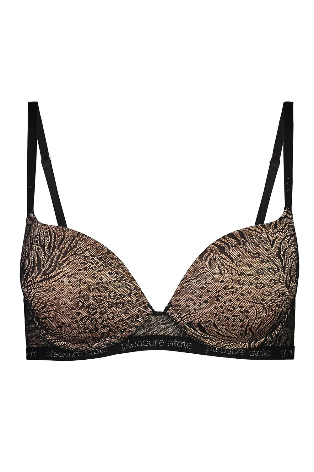 Бюстгальтер пуш-ап 864132 My Fit Jacquard black