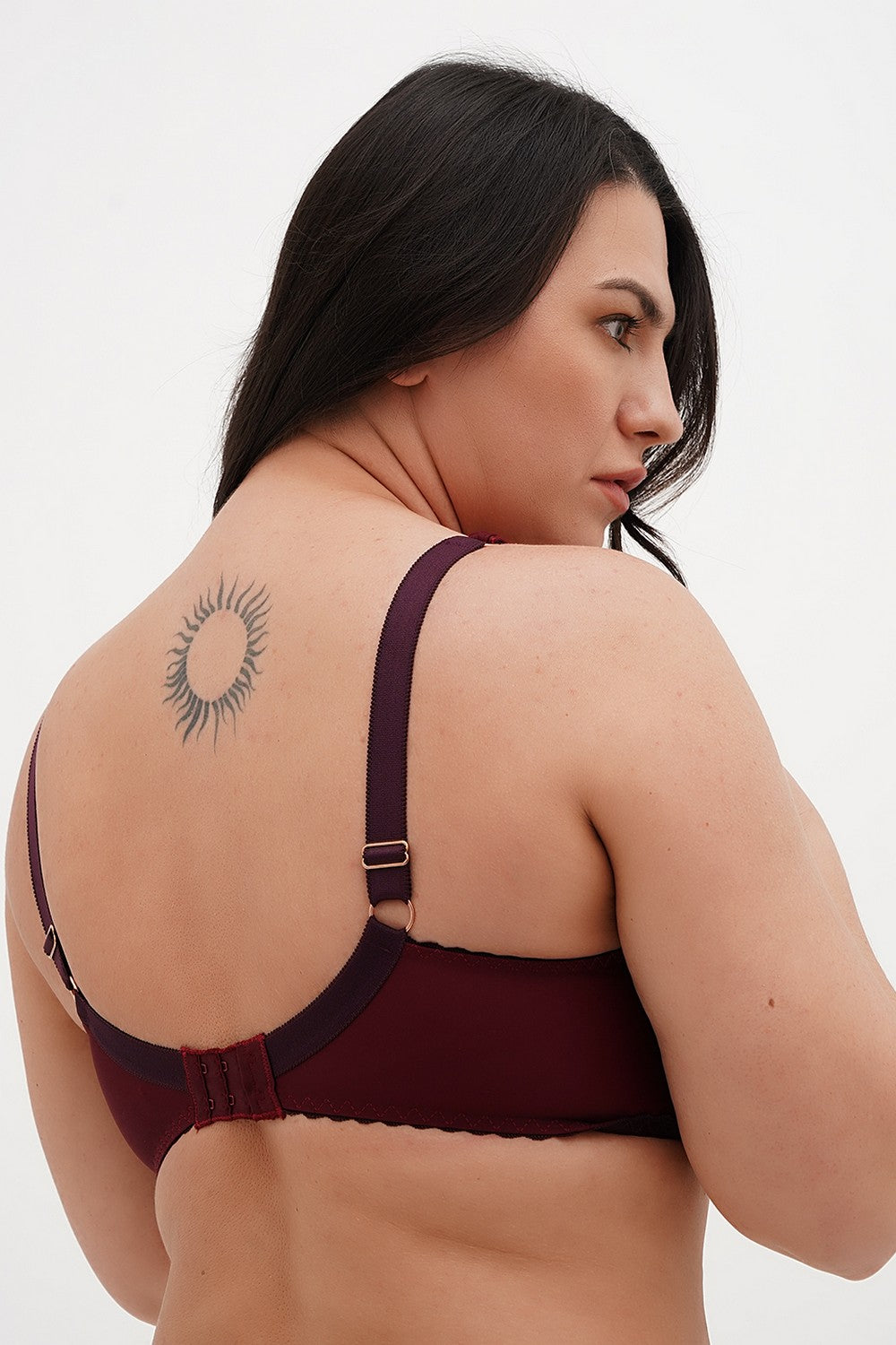 Полудублированный бюстгальтер SF-1612 plum wine