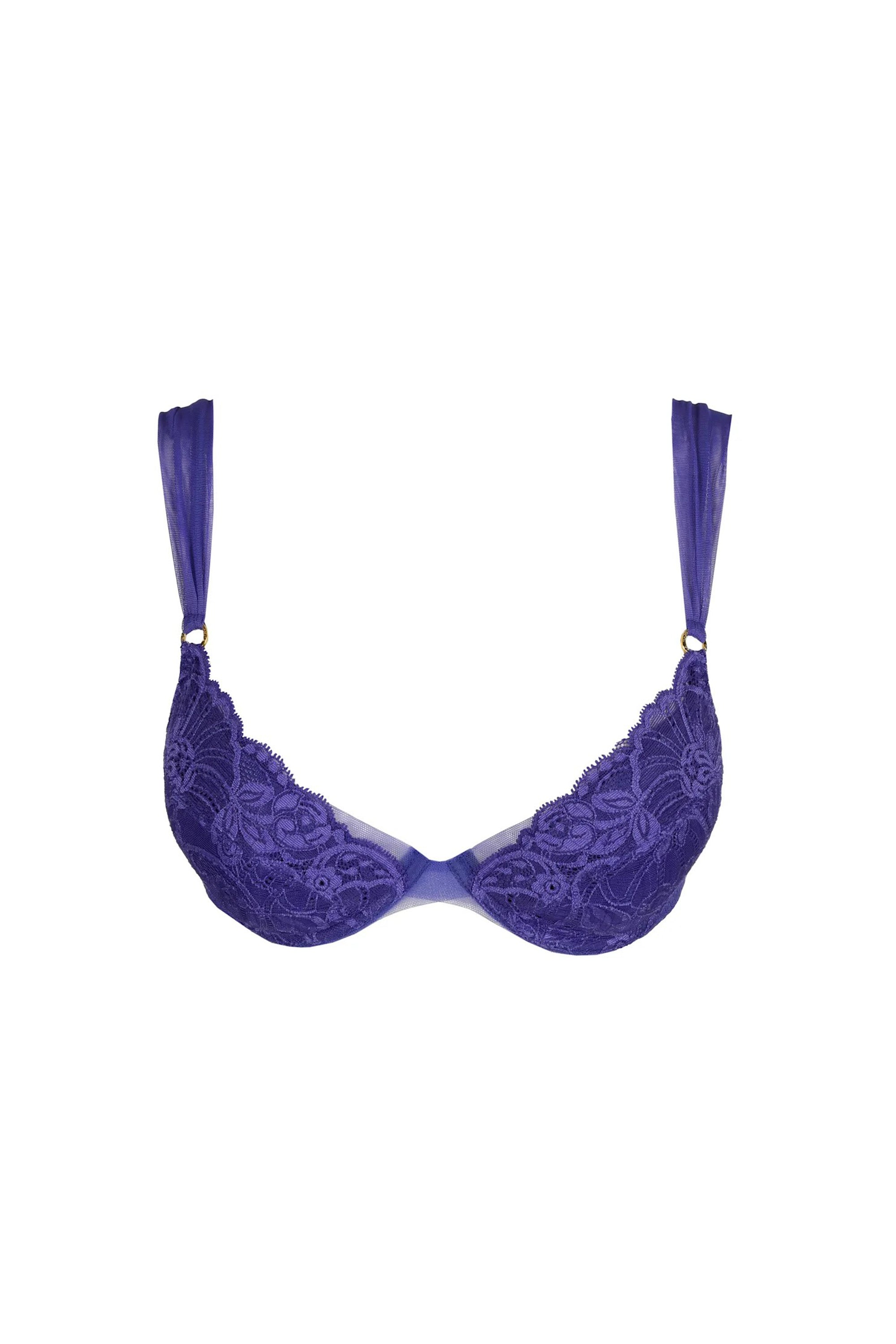 Кружевной бюстгальтер пуш-ап 3500627 Shavonne funky violet