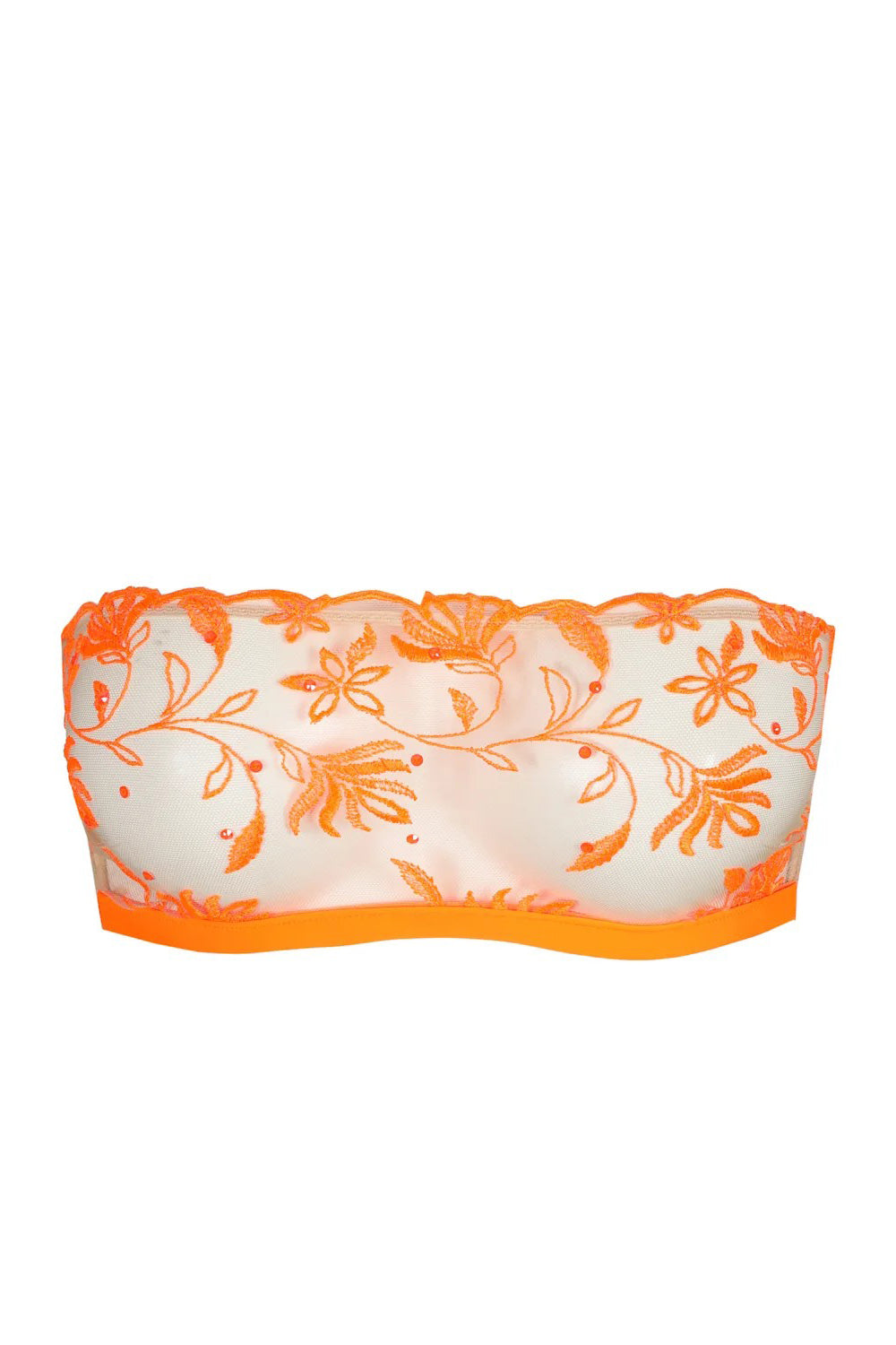Бюстгальтер бандо с вышивкой 3500818 Shay orange
