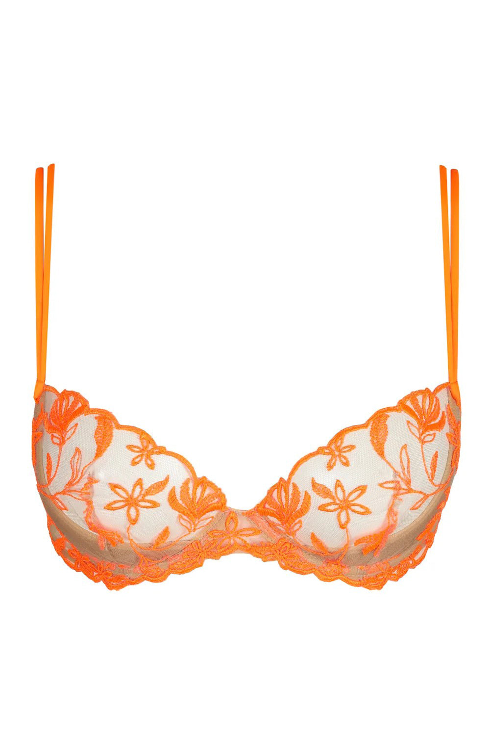 Бюстгальтер пуш-ап с вышивкой 3500827 Shay orange