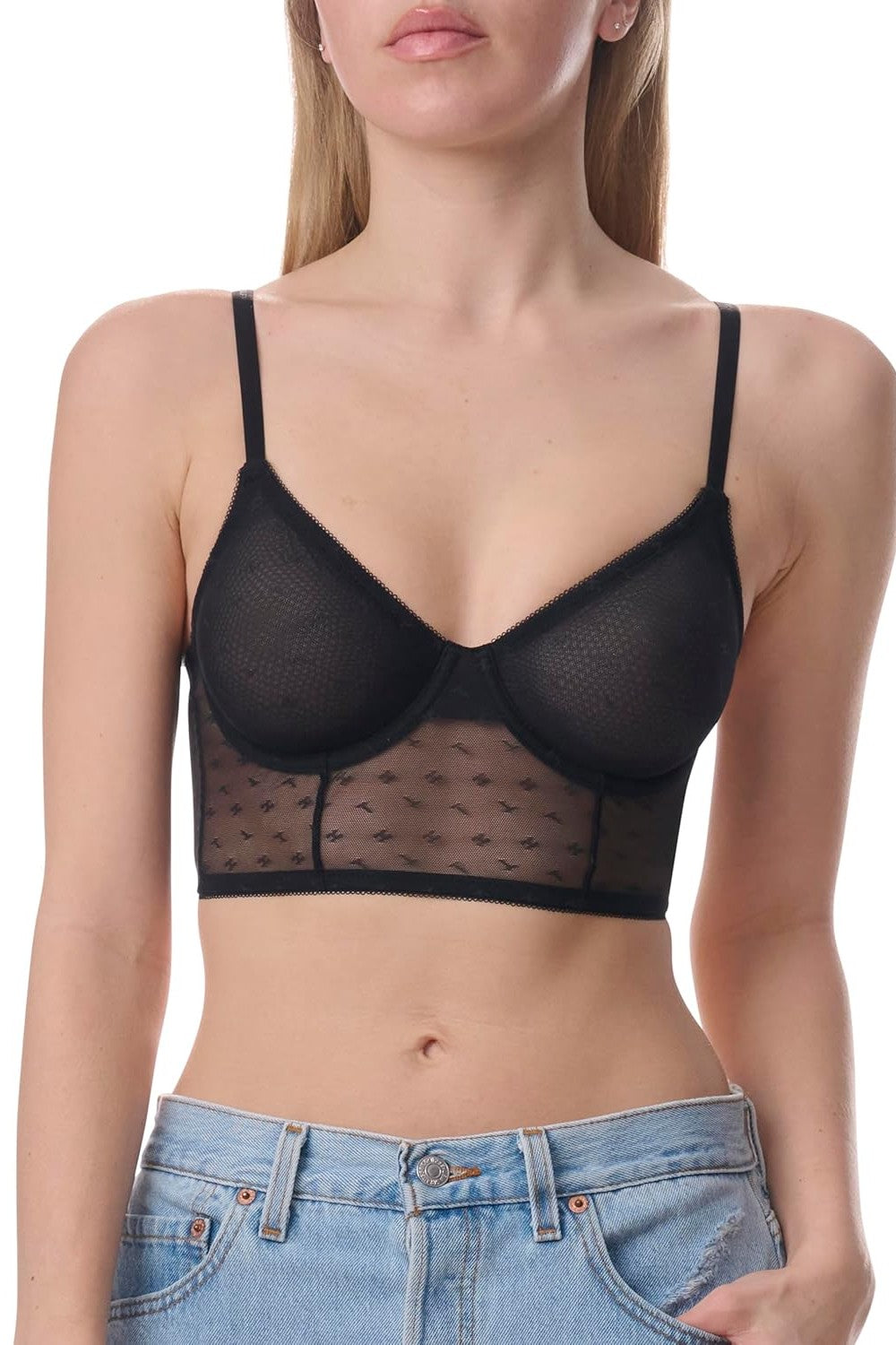 Бюстьє з мікросітки 630595032 black