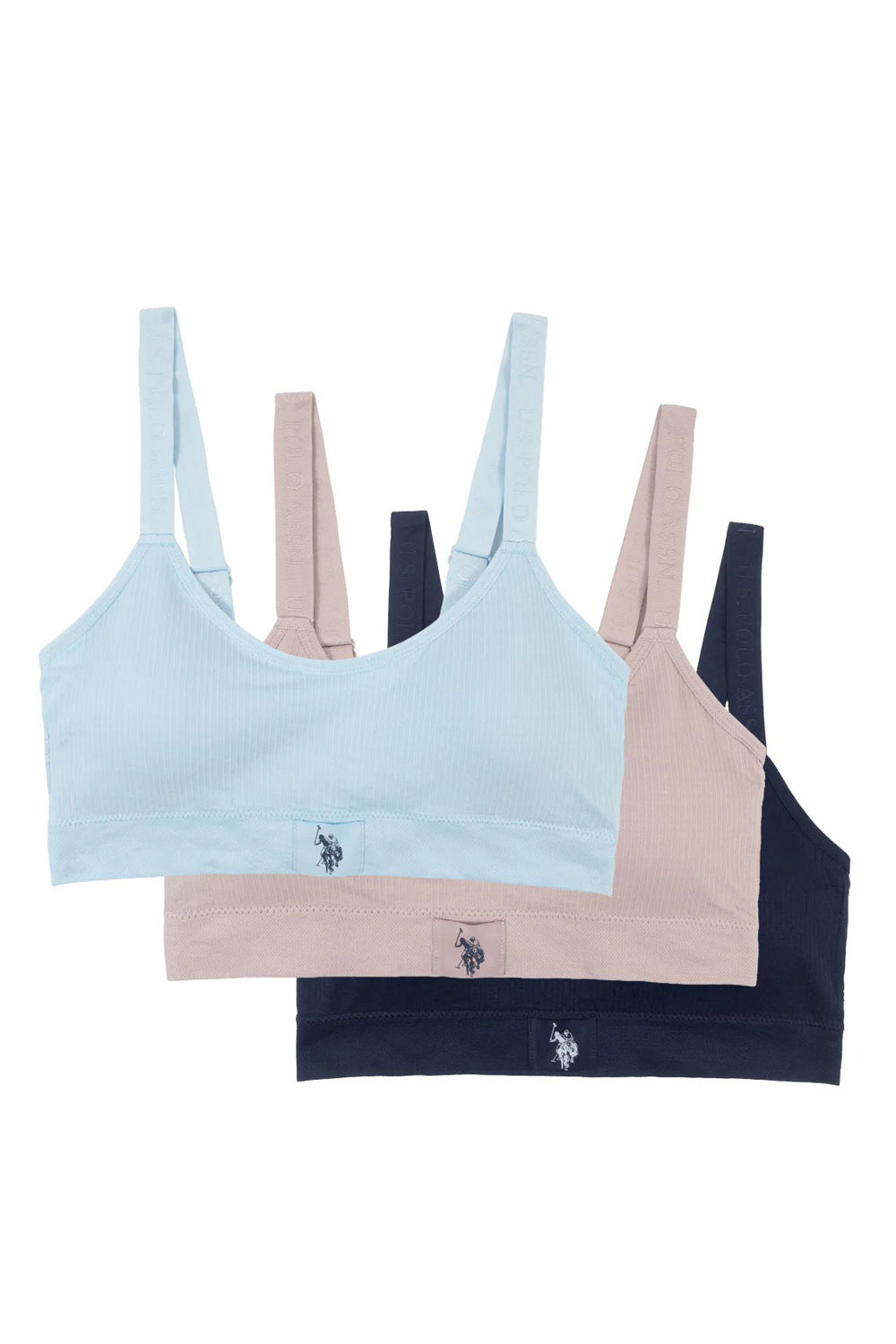 Гладкий топ 136386836 (3 шт.) multi U.S. Polo ASSN.