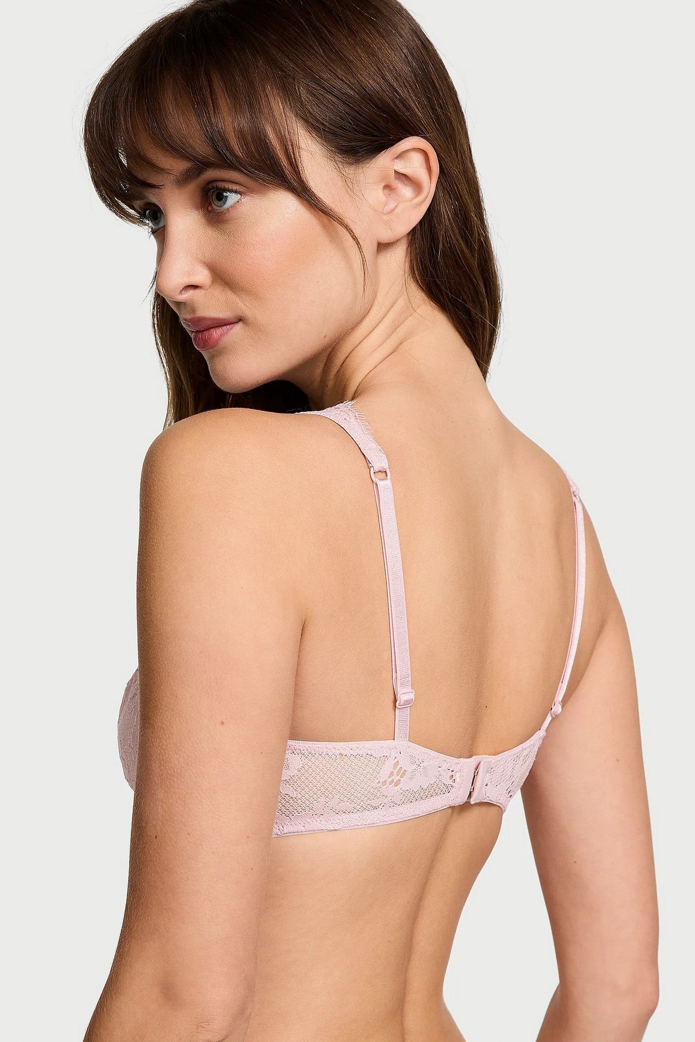 Мереживний бралет зі стразами 247703099 rose Victoria`s Secret спина