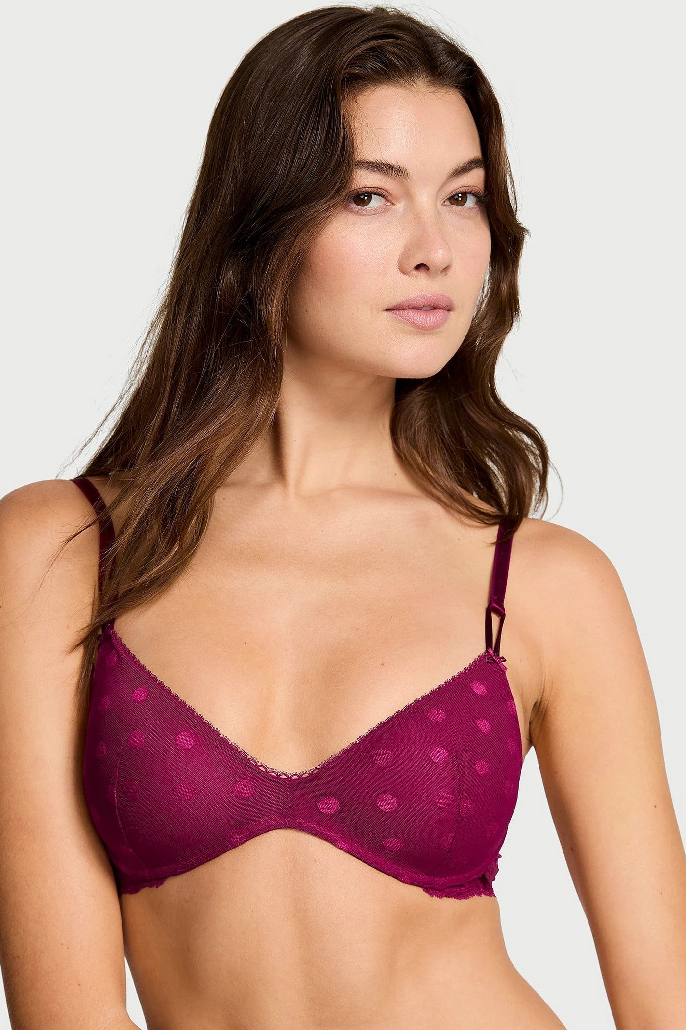 Бюстгальтер пуш-ап із мікросітки 127165972 pink Victoria`s Secret