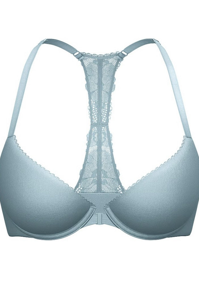 Бюстгальтер з мереживною спинкою 134334842 blue Victoria`s Secret