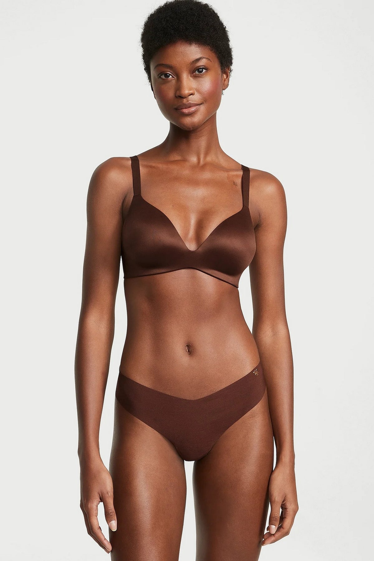 Безшовний бюстгальтер 161686742 brown Victoria`s Secret