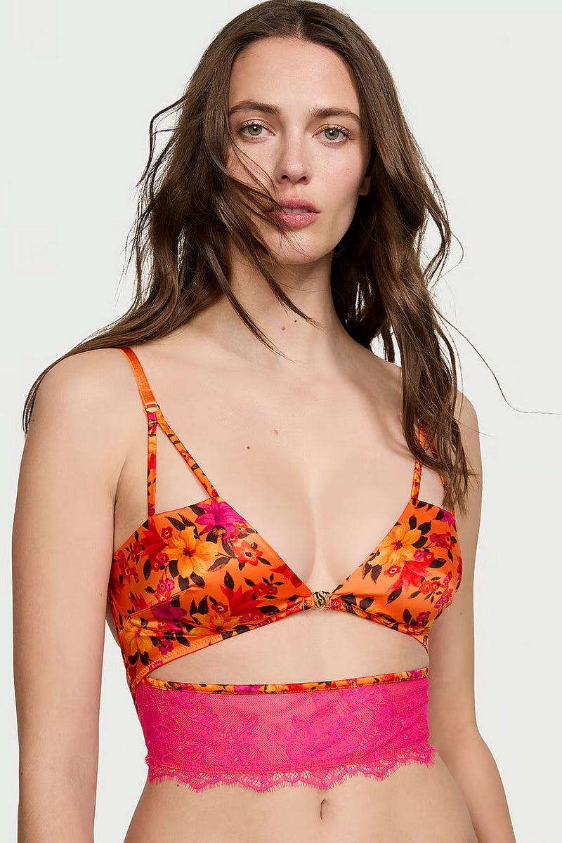 Бралет с цветочным принтом 182333496 orange