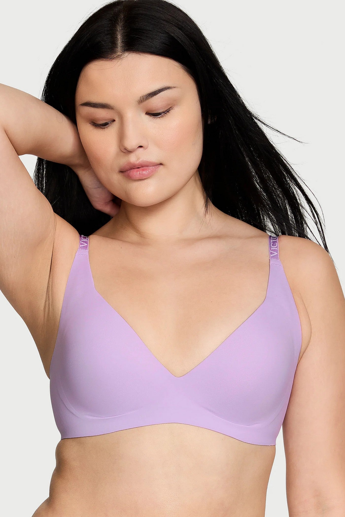 Бесшовный бюстгальтер пуш-ап 190002399 lilac