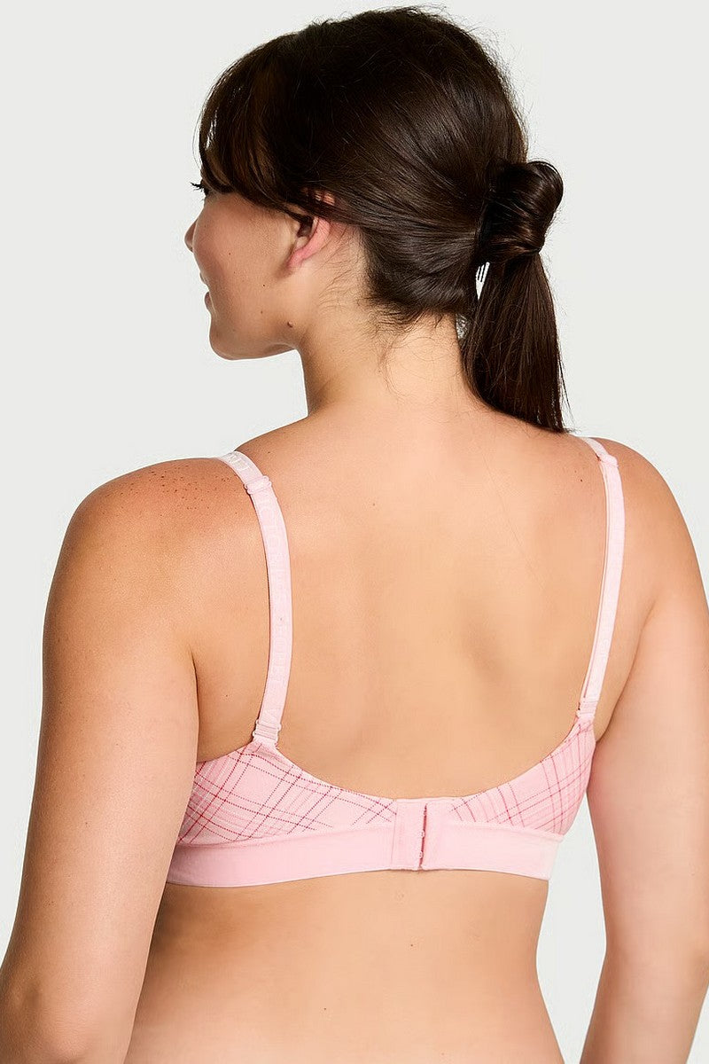 Ущільнений бюстгальтер зі стразами 240954768 rose Victoria`s Secret спина