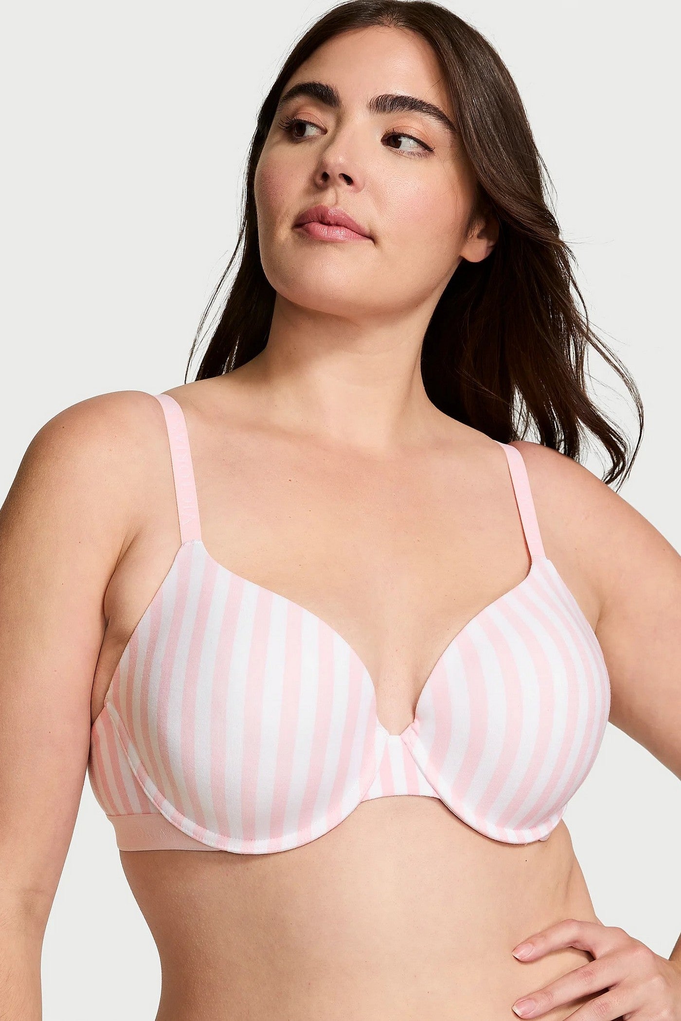 Ущільнений бюстгальтер 264462653 white/rose Victoria`s Secret