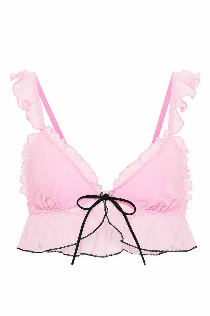 Бралет із рюшами 264686383 rose Victoria`s Secret