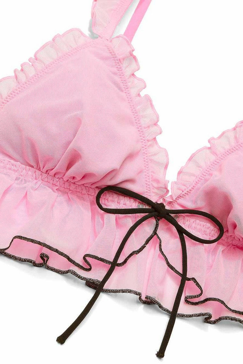 Бралет із рюшами 264686383 rose Victoria`s Secret