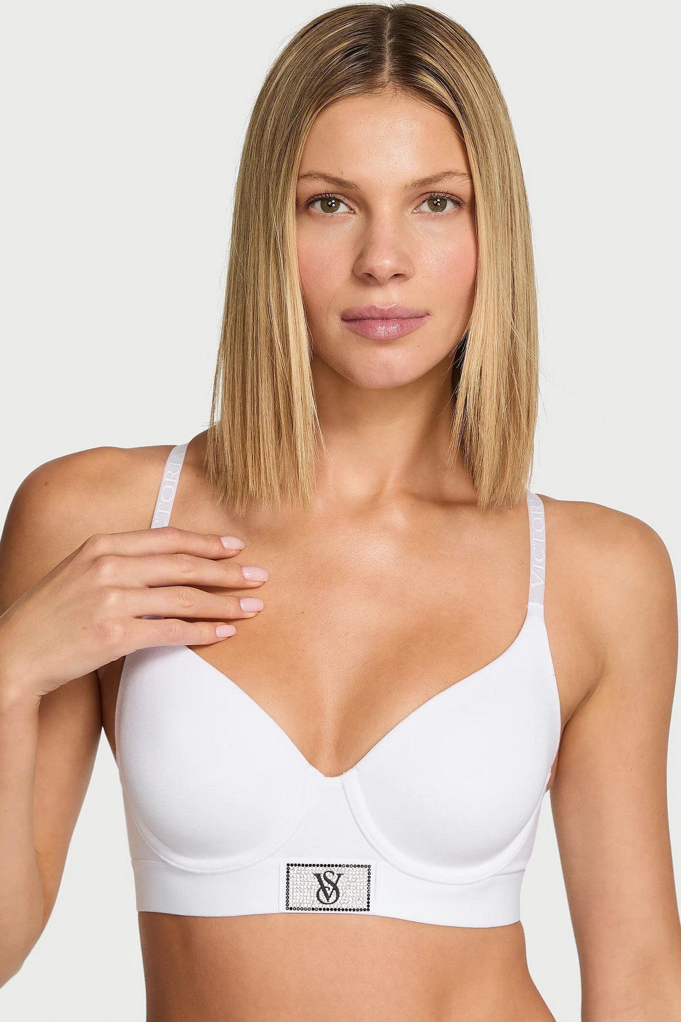 Гладкий бюстгальтер 330207330 white Victoria`s Secret