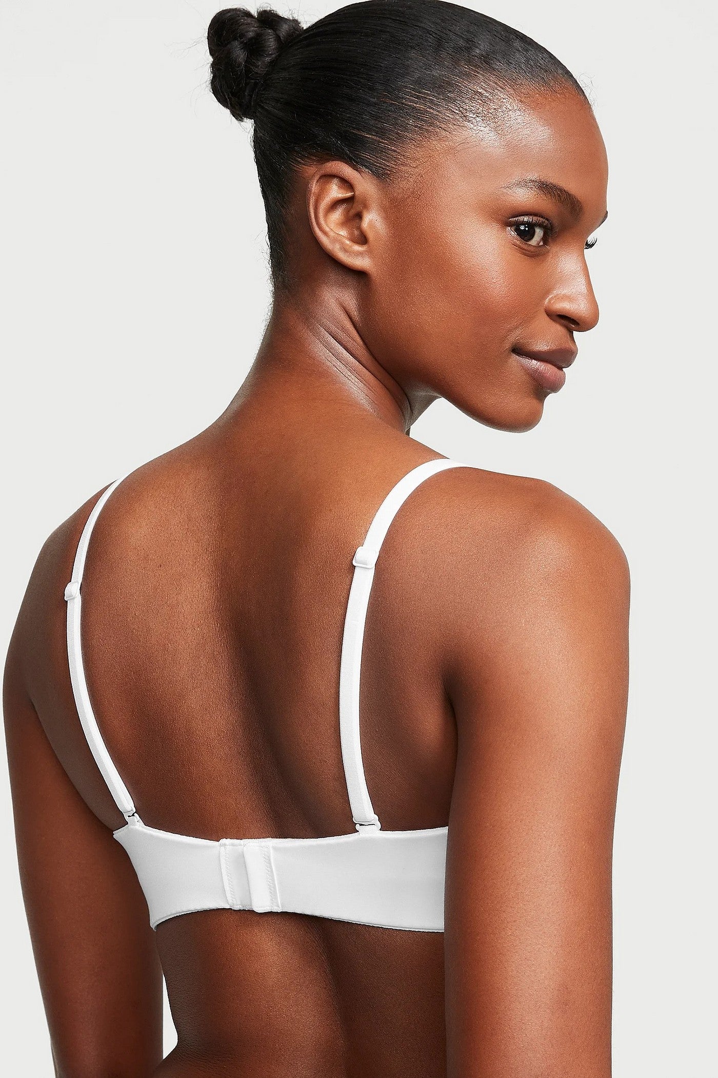 Гладкий бюстгальтер балконет 341951226 white