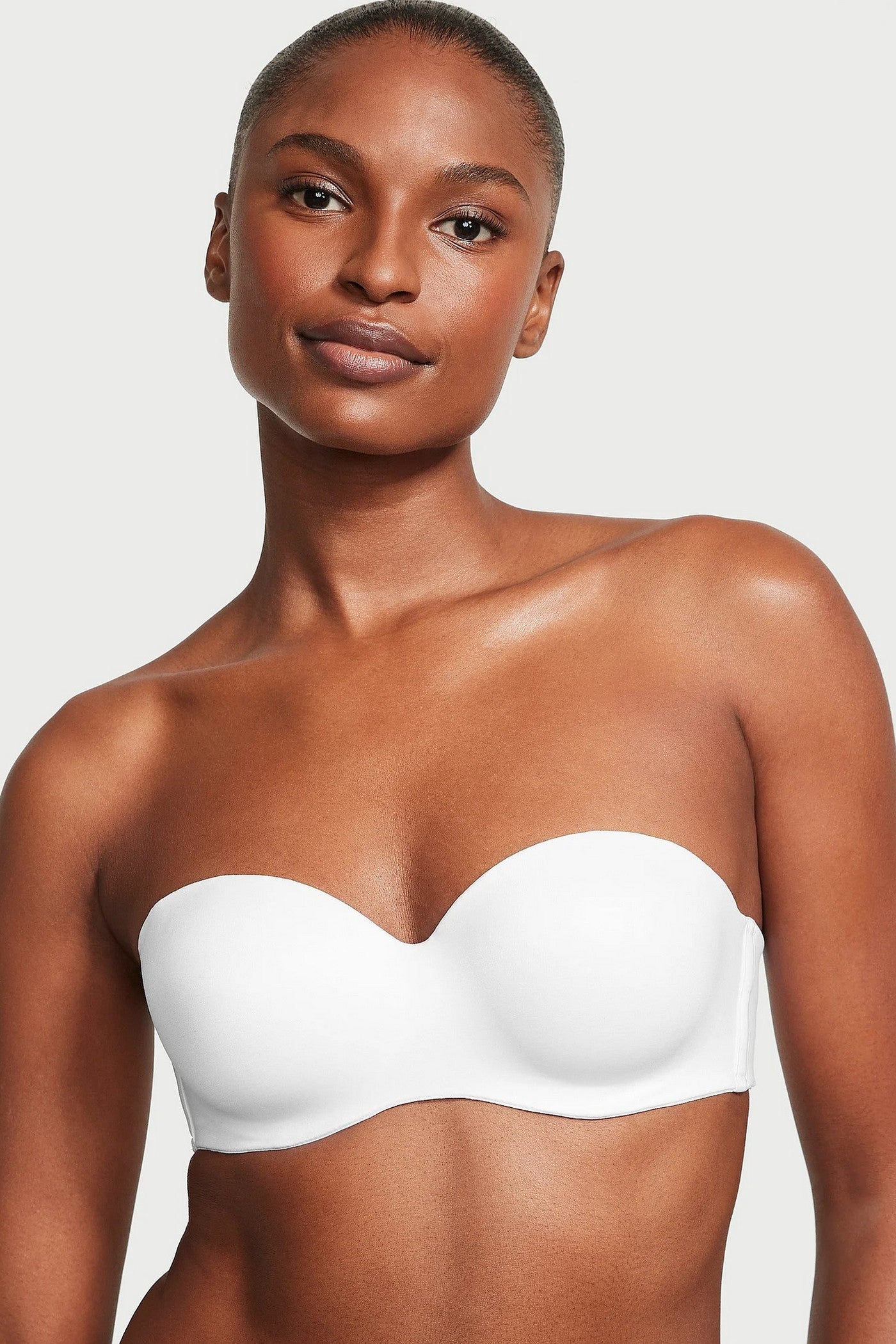 Гладкий бюстгальтер балконет 341951226 white