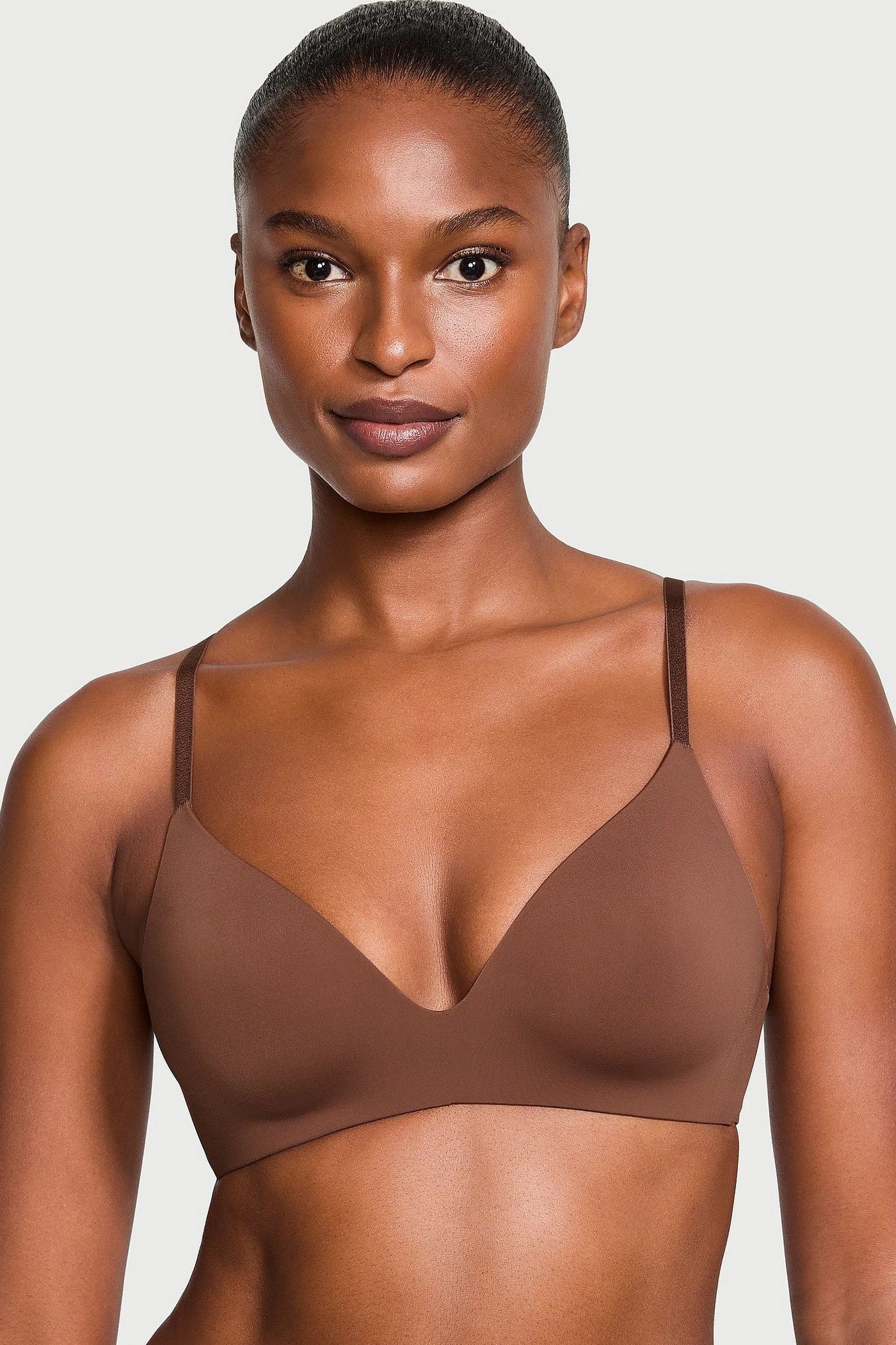 Бесшовный бюстгальтер без косточек 364557148 brown