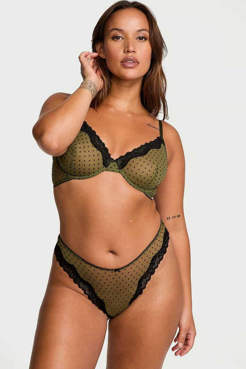 Бюстгальтер із мікросітки 379512138 green Victoria`s Secret