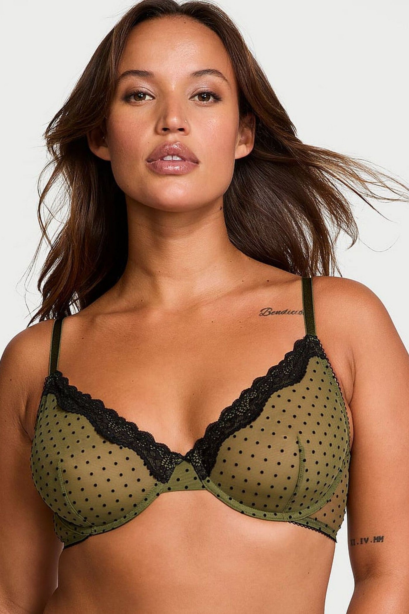 Бюстгальтер із мікросітки 379512138 green Victoria`s Secret