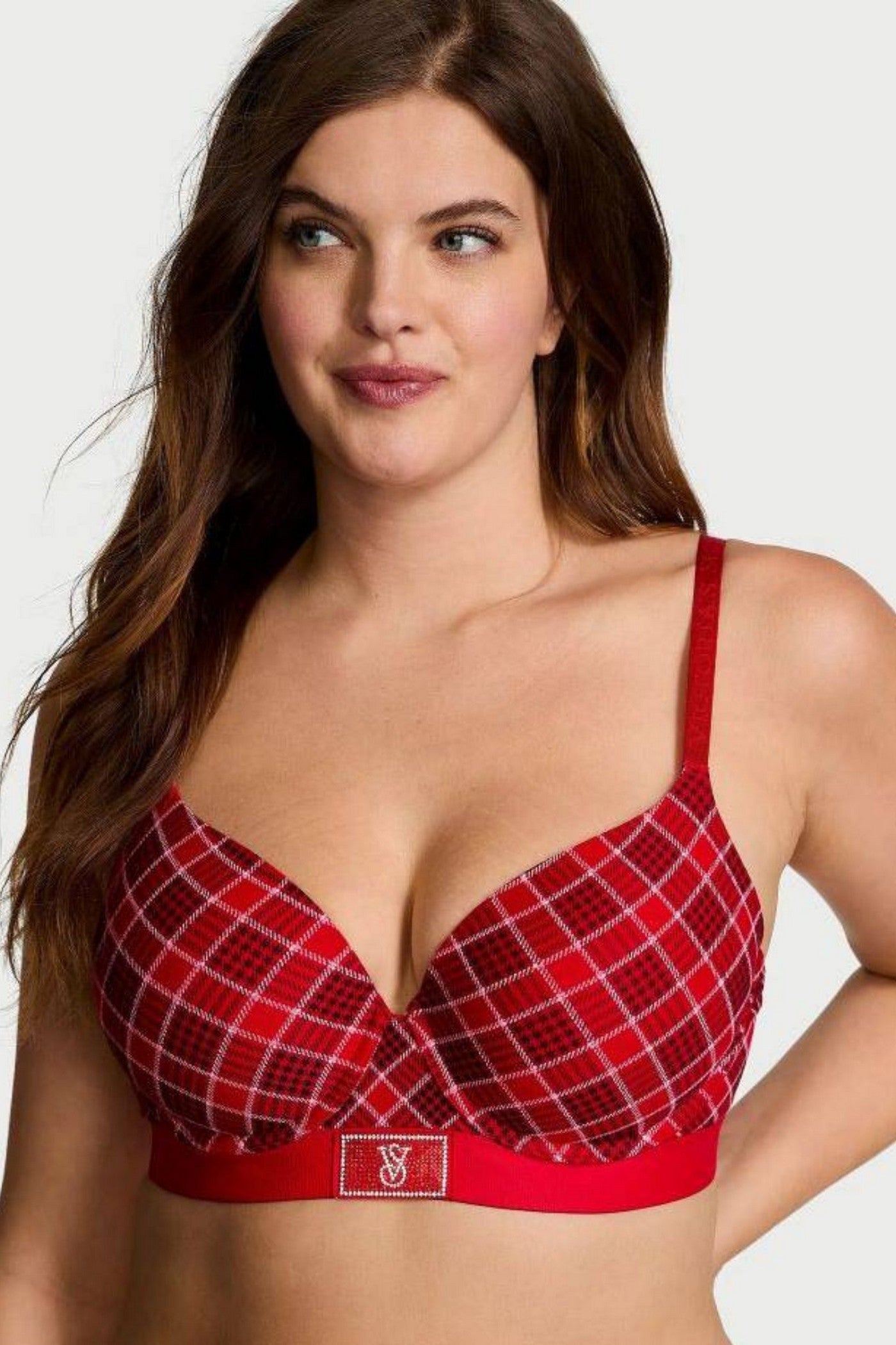 Бюстгальтер с принтом 382532653 red