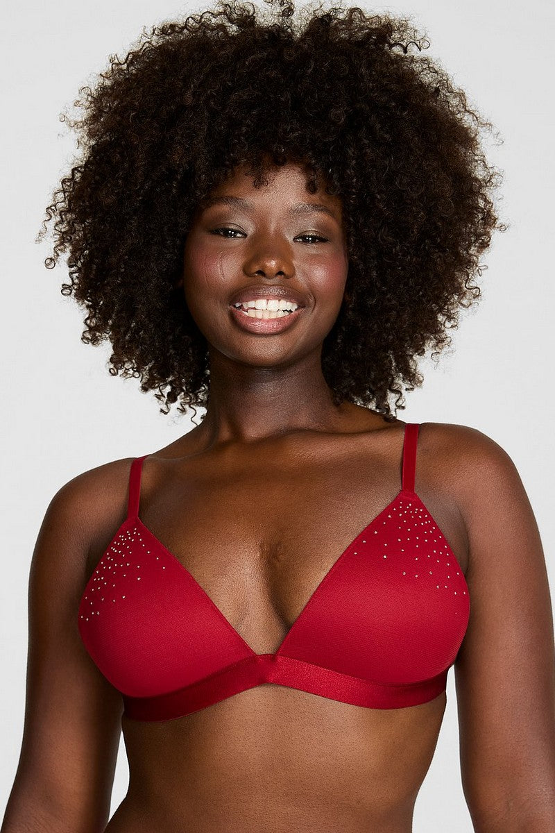 Бюстгальтер пуш-ап зі стразами 384407241 red Victoria`s Secret