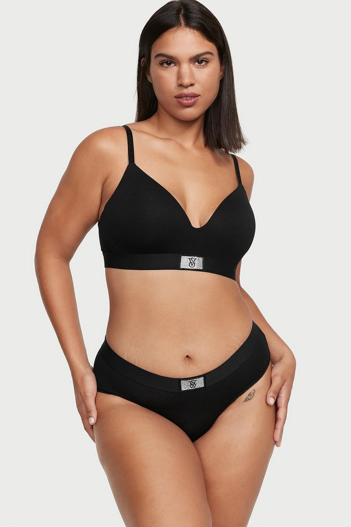 Бесшовный бюстгальтер без косточек 386441719 black