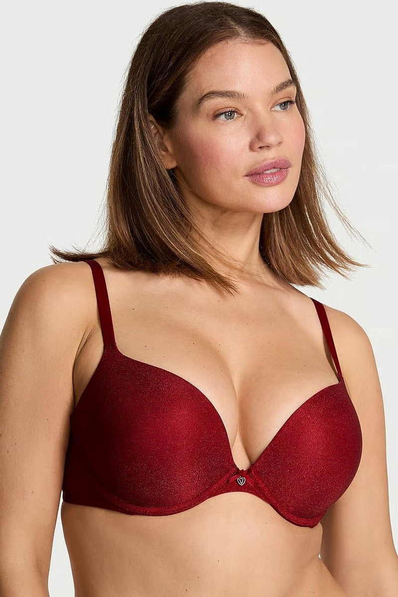 Бюстгальтер пуш-ап із шиммером 416560826 red Victoria`s Secret