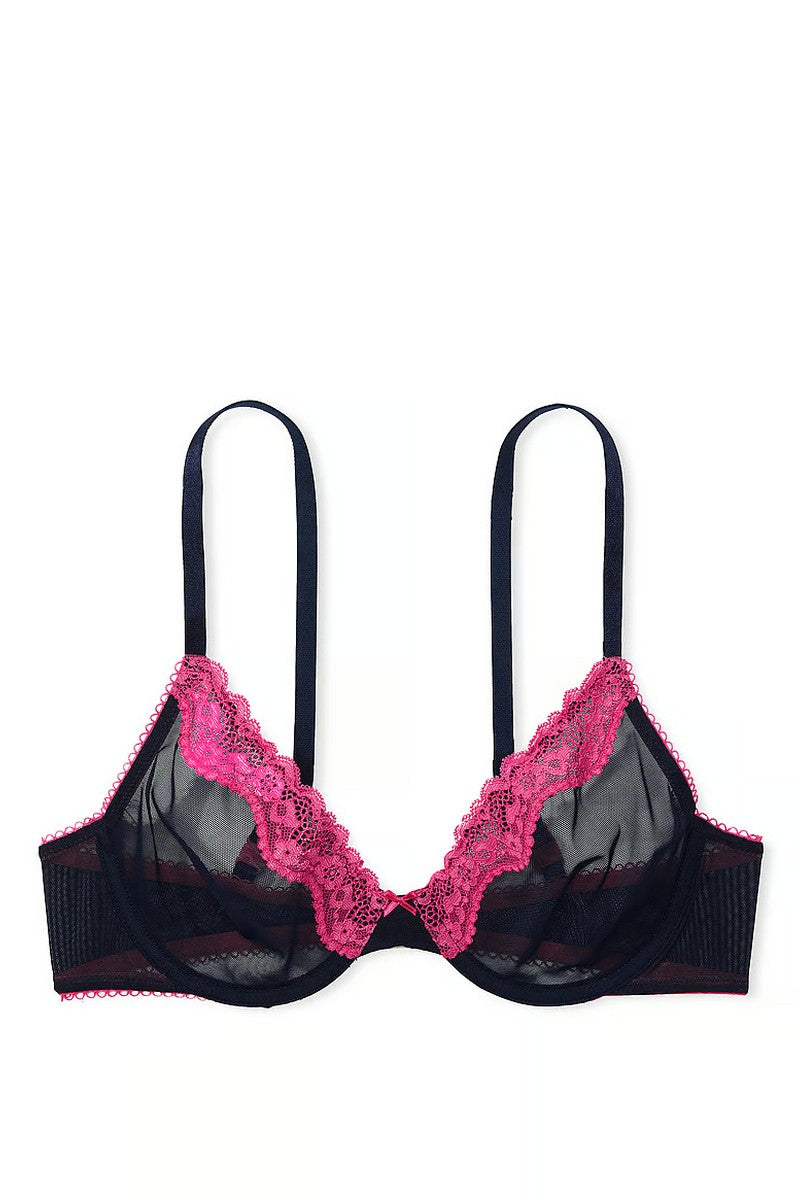 Бюстгальтер із мікросітки 423478268 blue Victoria`s Secret