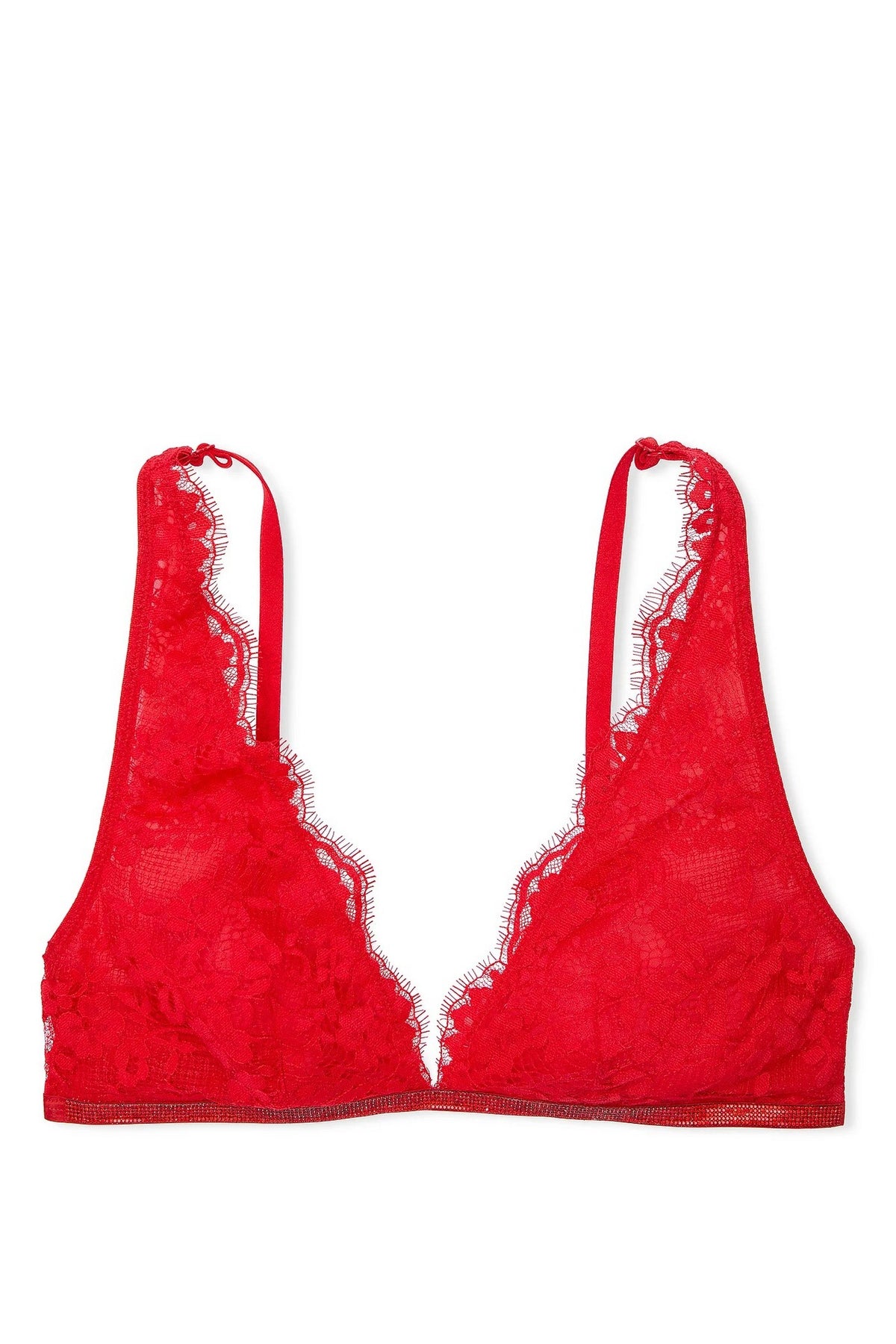 Мереживний бралет зі стразами 448650560 red Victoria`s Secret