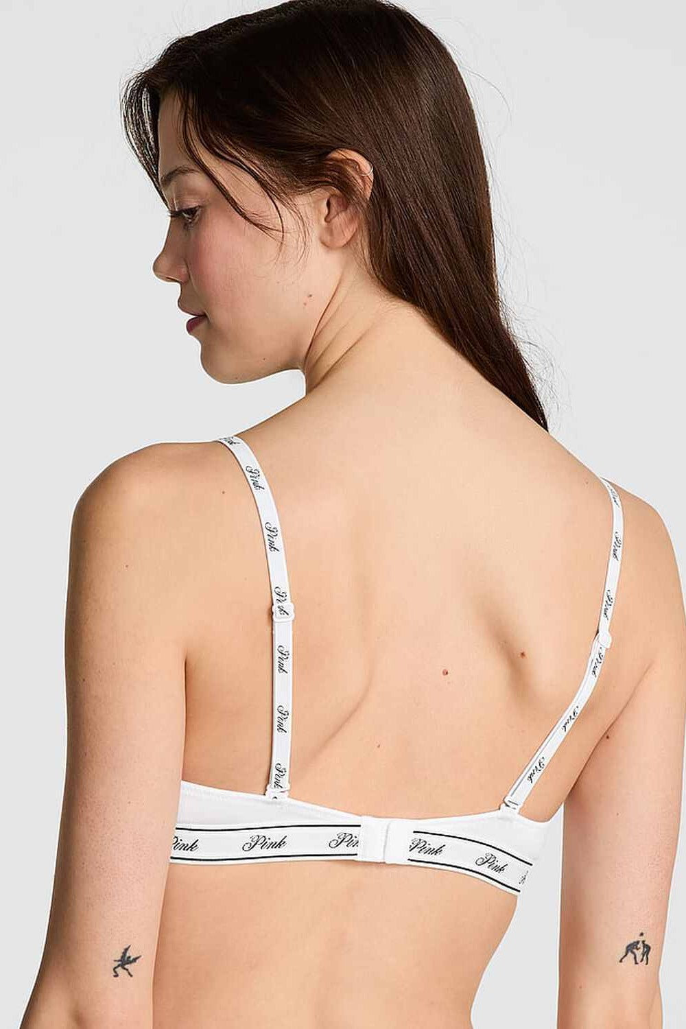 Гладкий бюстгальтер без кісточок 473665014 white Victoria`s Secret