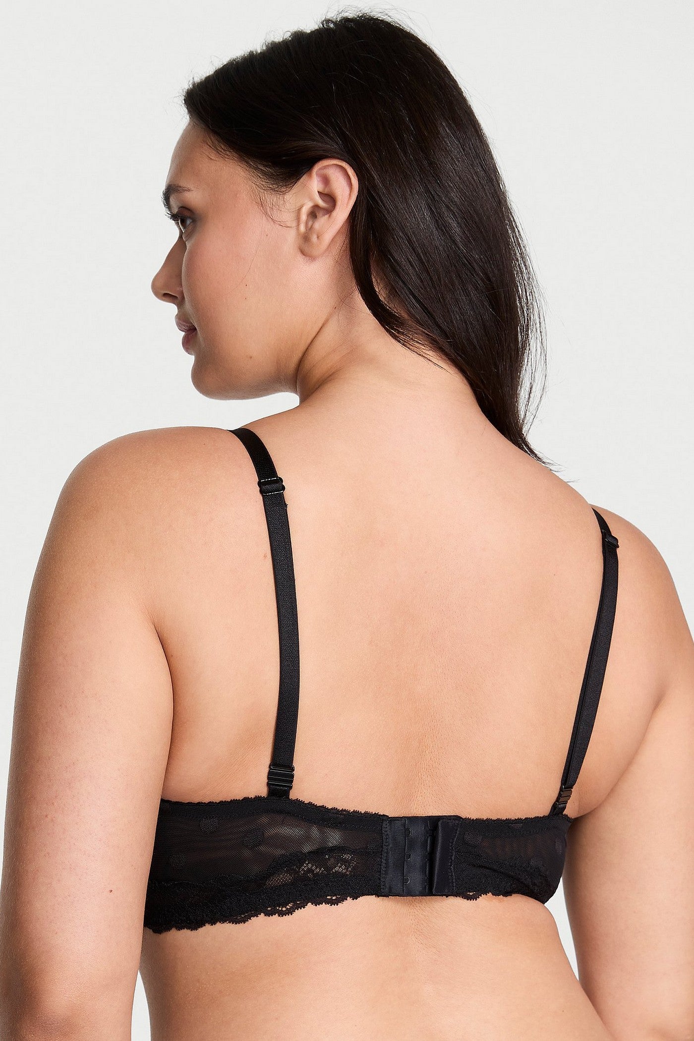 Бюстгальтер із мікросітки 493707584 black Victoria`s Secret спина