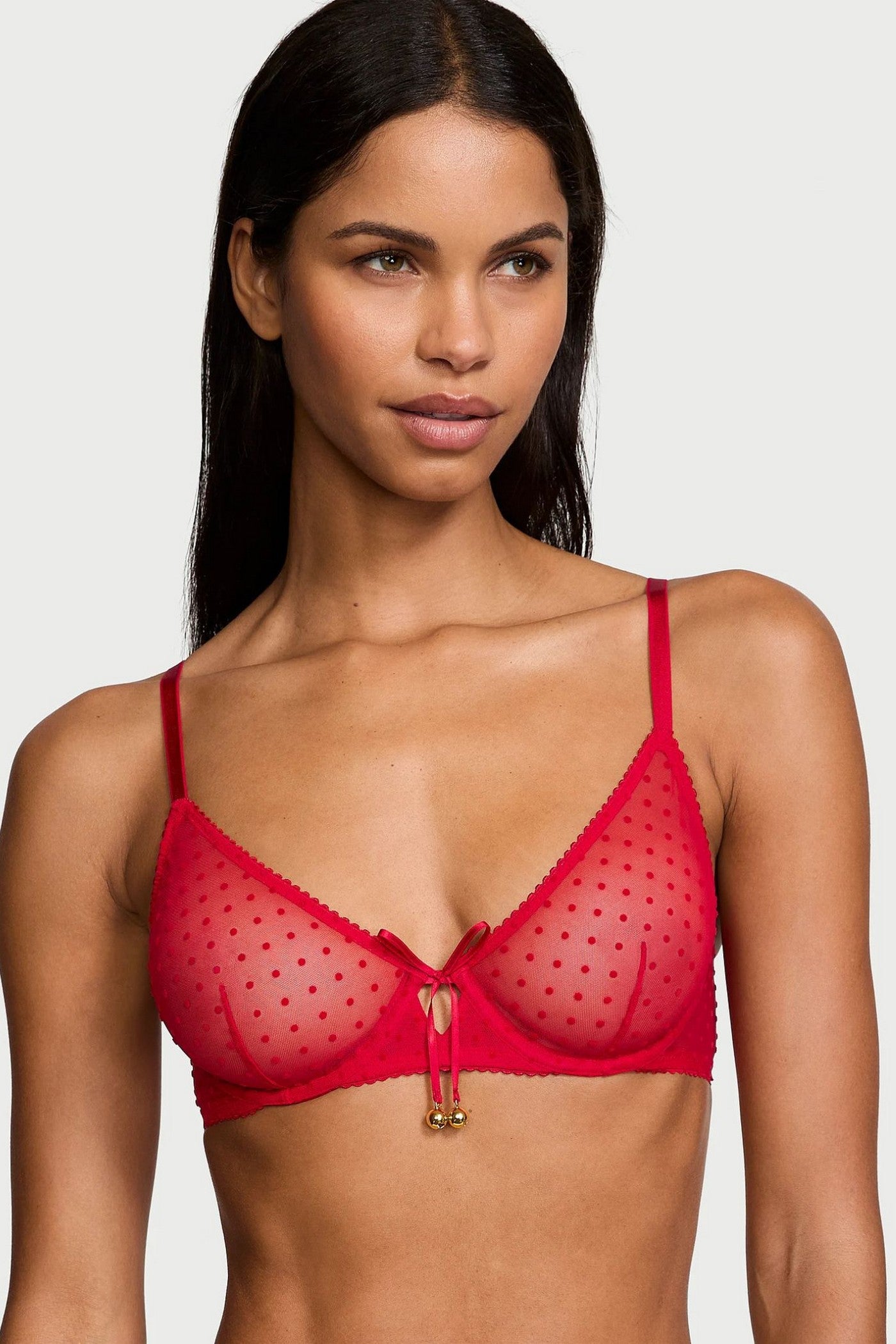 Бюстгальтер із мікросітки 517897437 red Victoria`s Secret