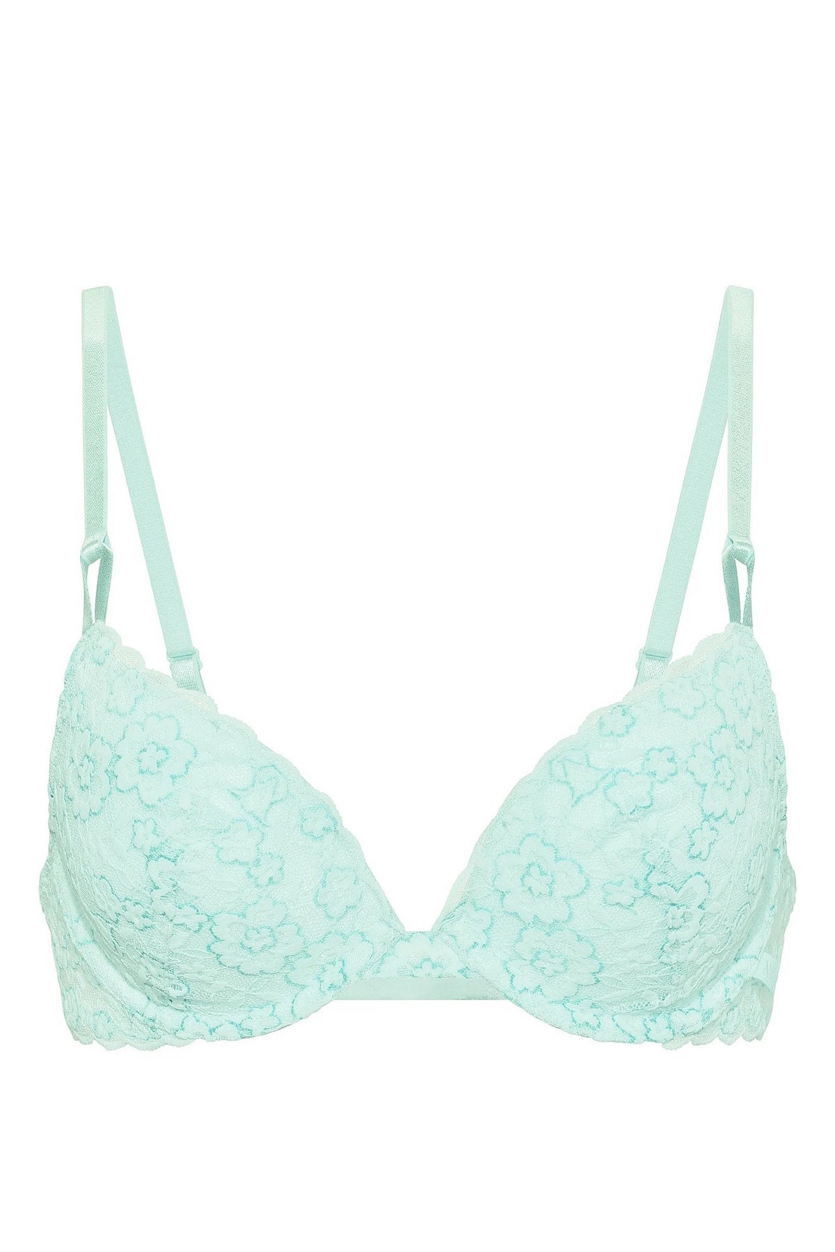 Мереживний бюстгальтер пуш-ап 528376908 azure Victoria`s Secret