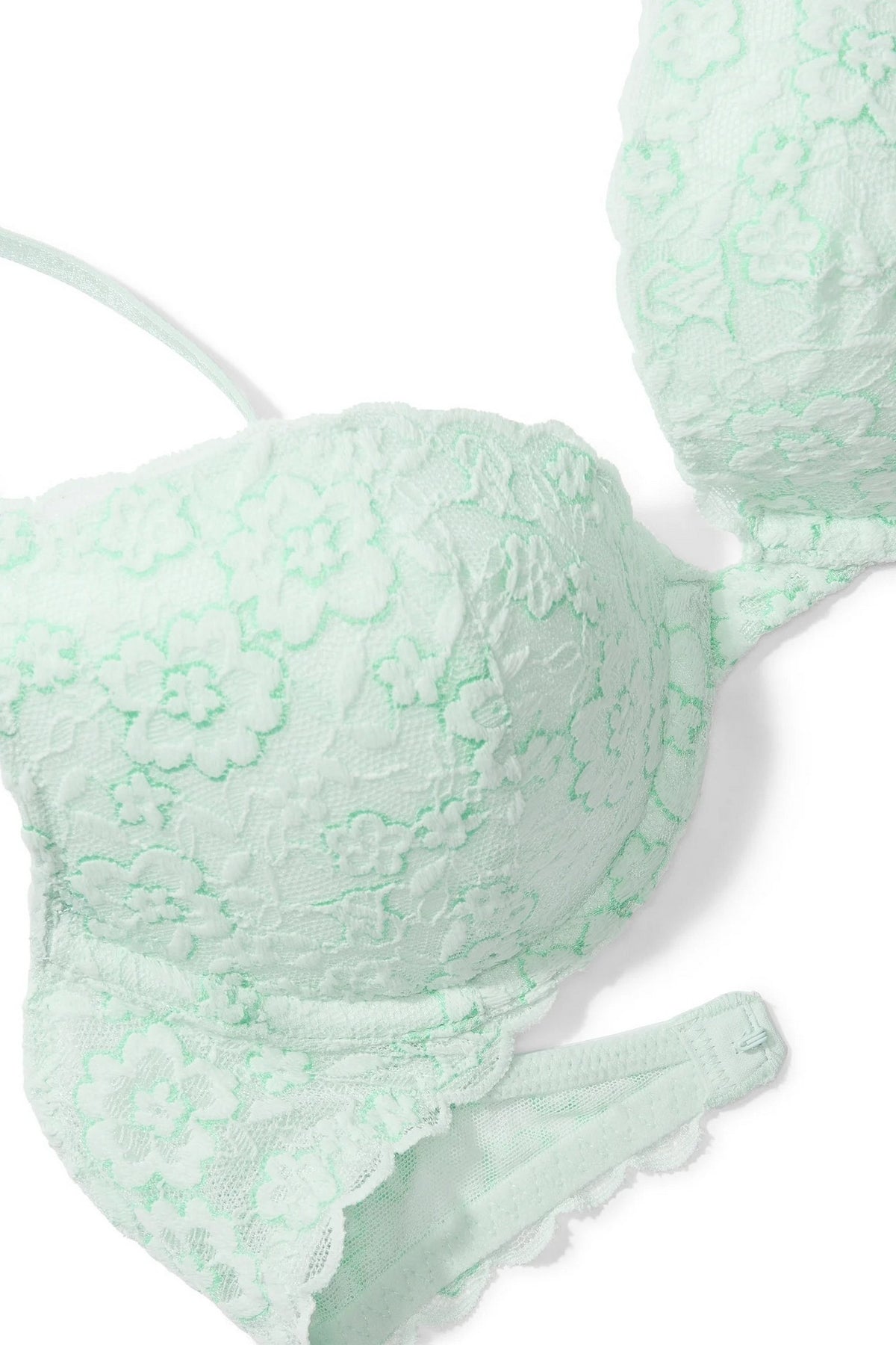 Мереживний бюстгальтер пуш-ап 528376908 azure Victoria`s Secret чашки