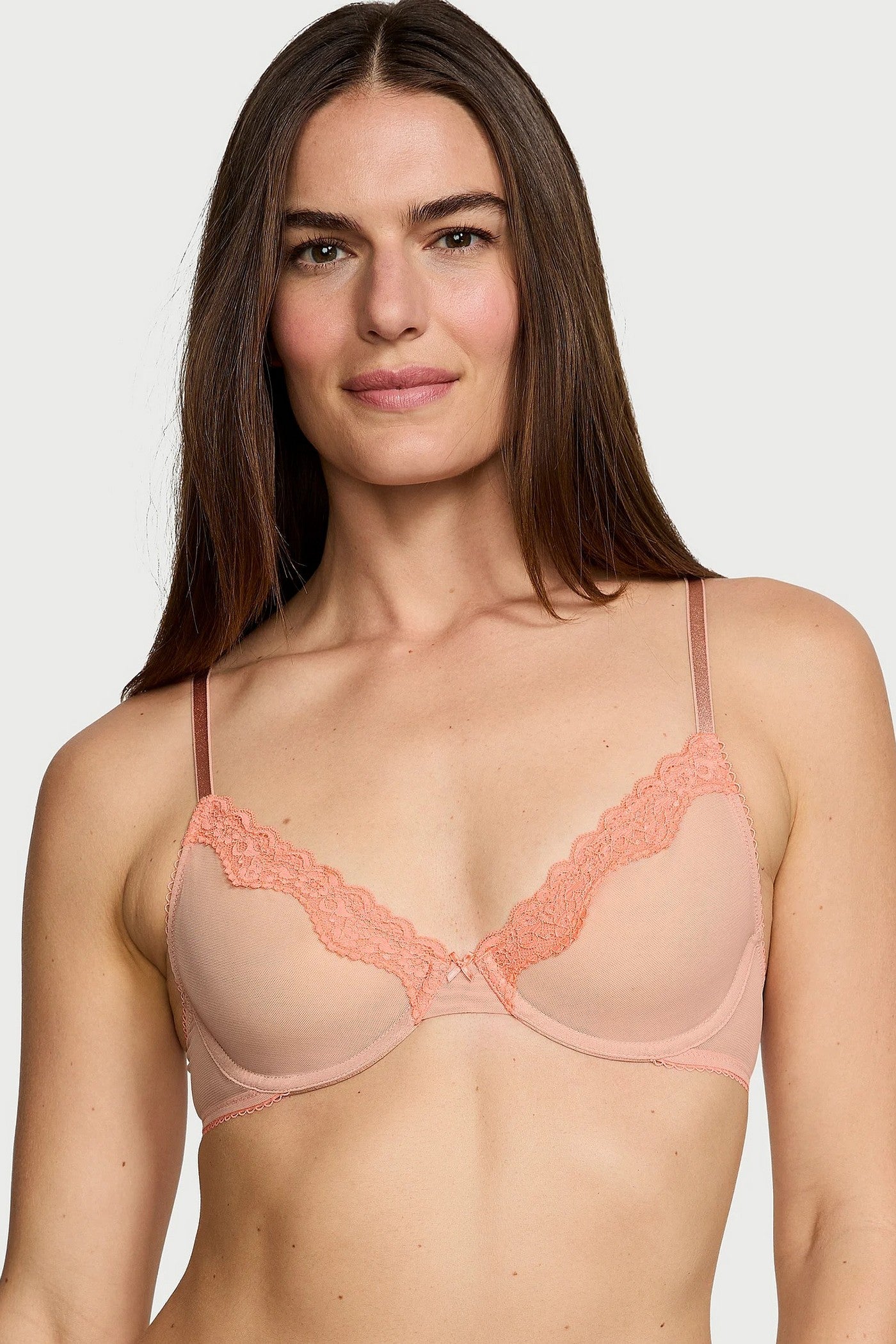 Бюстгальтер із мікросітки 540359822 beige Victoria`s Secret