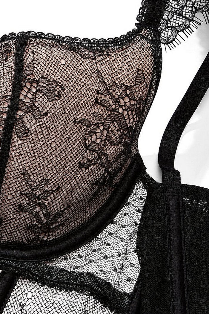 Кружевное бюстье 540789209 black