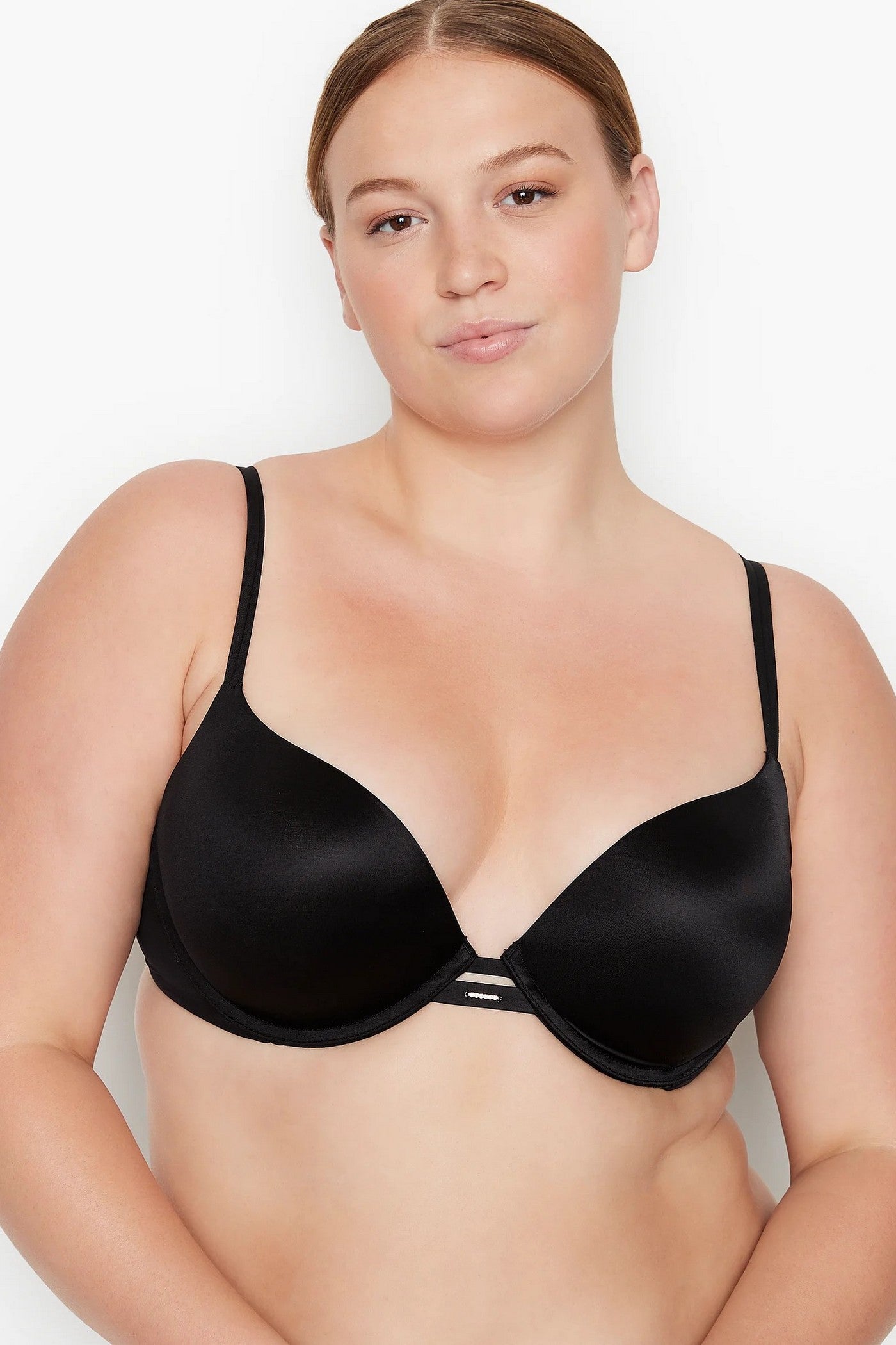 Гладкий бюстгальтер пуш-ап 55534749 black