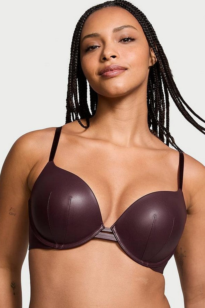 Бюстгальтер із екошкіри 576760318 bordo Victoria`s Secret