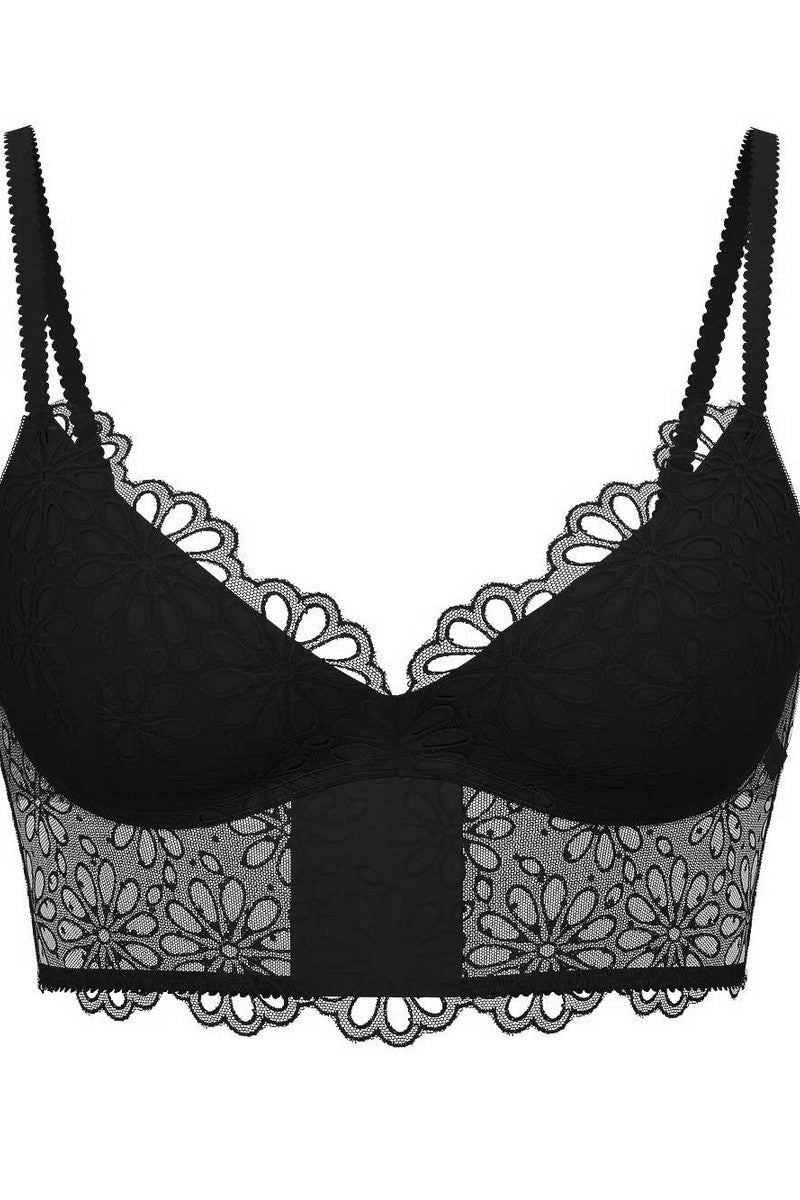 Ажурный бюстгальтер пуш-ап 583867338 black