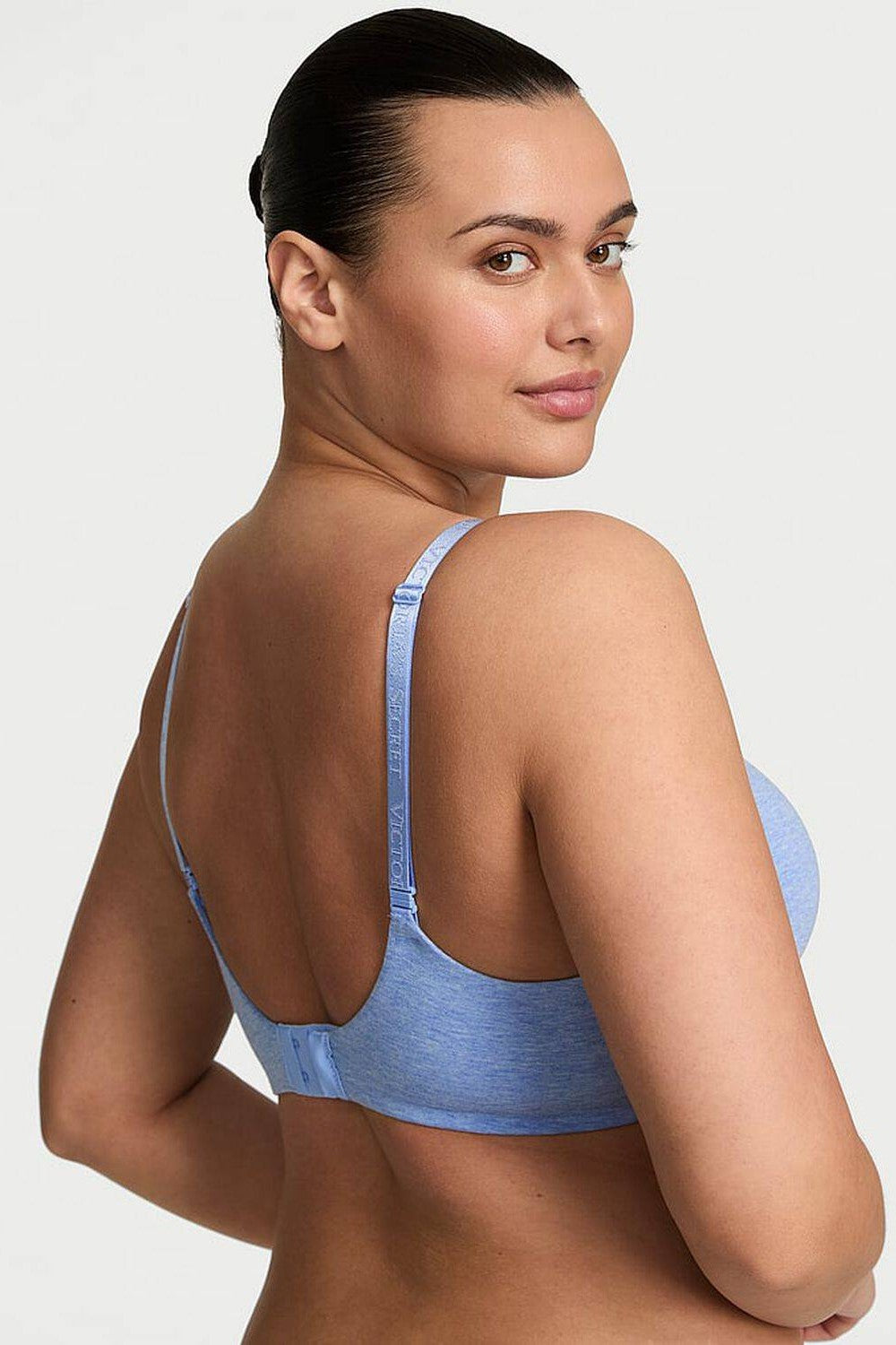 Гладкий бюстгальтер пуш-ап 648667303 blue Victoria`s Secret спина