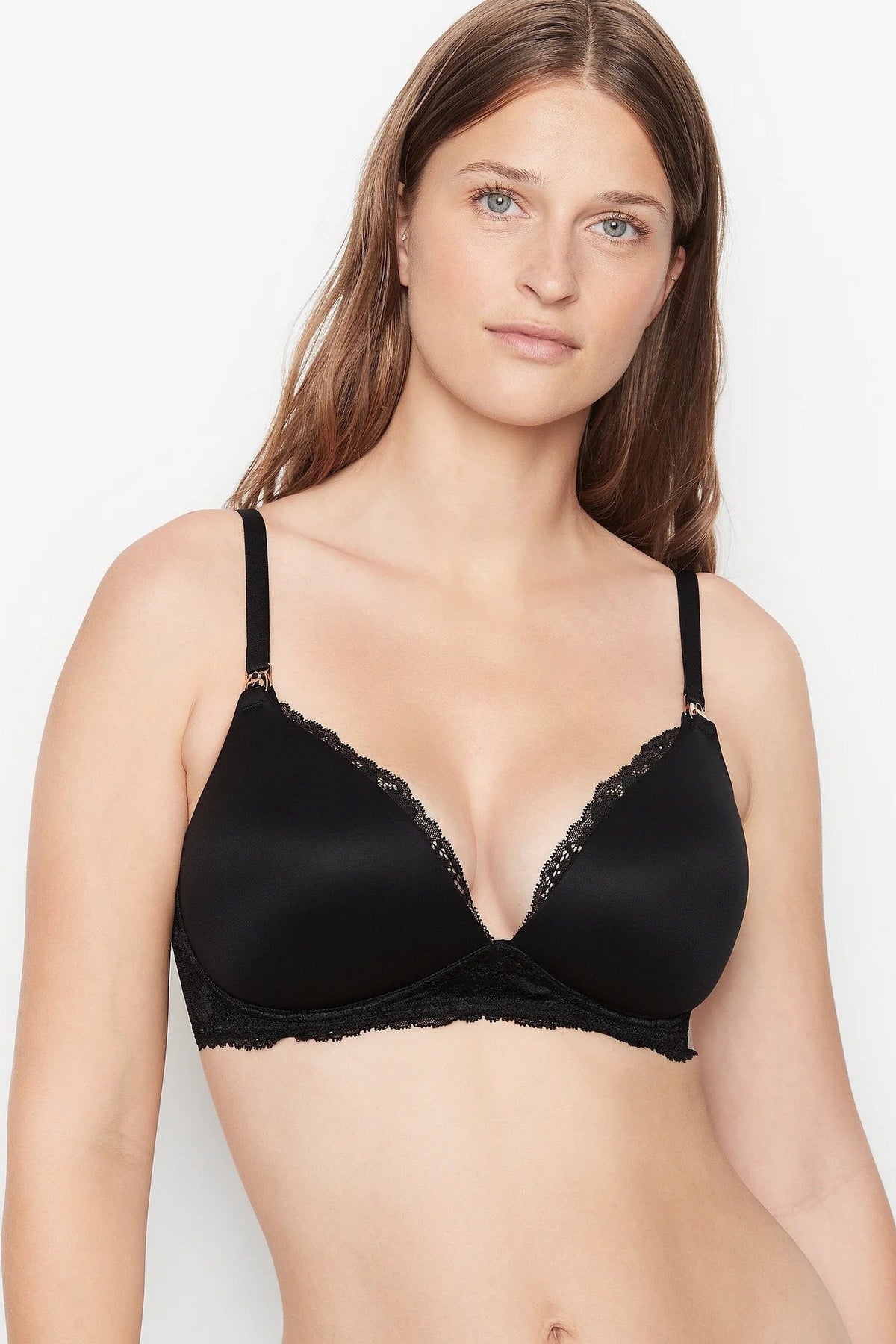 Гладкий бюстгальтер для годування 688735990 black Victoria`s Secret