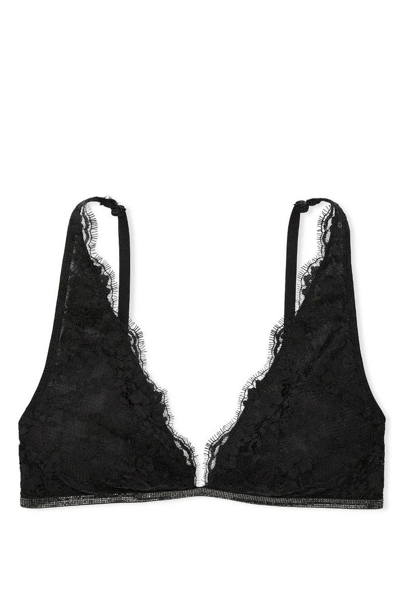 Кружевной бралет со стразами 736265792 black