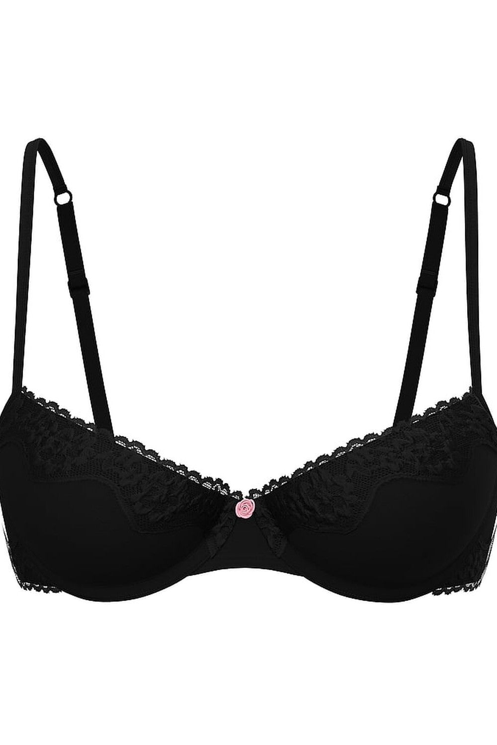 М'який бюстгальтер з мереживом 749728852 black Victoria`s Secret