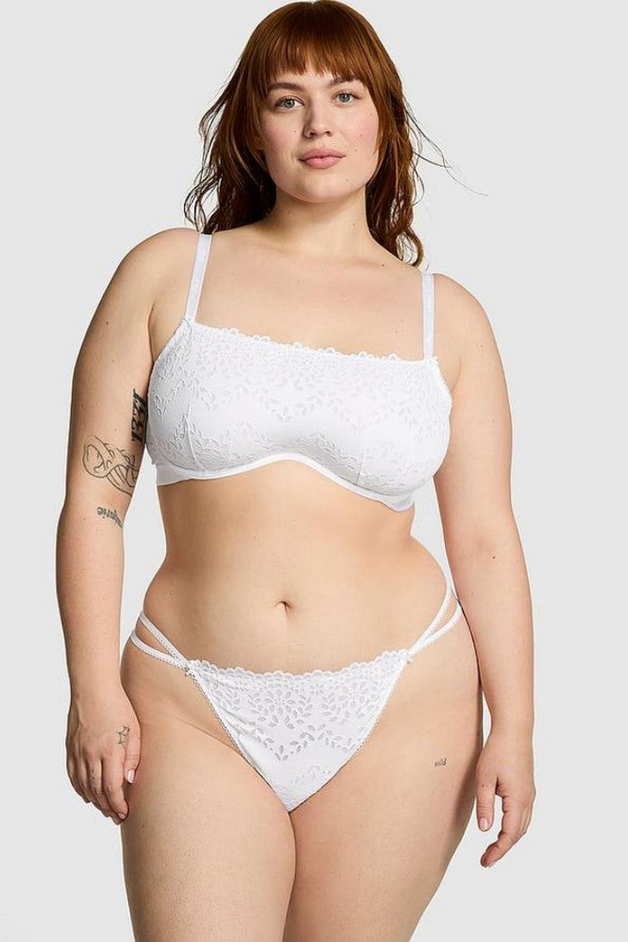Мереживний бюстгальтер-бандо 767295476 white